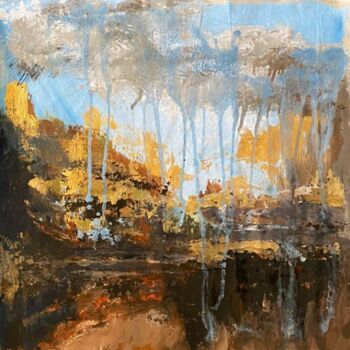 Painting titled "Autumn Oktober" by Oksana Almiz, Original Artwork, Acrylic