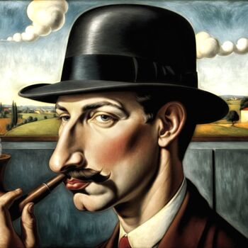 Arts numériques intitulée "je ne fume pas la p…" par Nictsi Khamira, Œuvre d'art originale, Peinture numérique