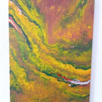 Peinture intitulée "Volcan" par Sebastian Jimenez Luque, Œuvre d'art originale, Acrylique Monté sur Châssis en bois