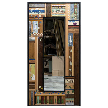 Painting titled "a mirror of generat…" by Sangchul Han, Original Artwork, Wood Mounted on Wood Stretcher frame