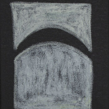 Ζωγραφική με τίτλο "Untitled No. 5024" από Alessio Lucarini, Αυθεντικά έργα τέχνης, Παστέλ Τοποθετήθηκε στο Ξύλινο φορείο σκ…