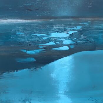 Painting titled "Subjective landscap…" by Katsiaryna Sumarava, Original Artwork, Acrylic