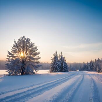 제목이 "Winterliche Landsch…"인 디지털 아트 Daniel Bauer로, 원작, AI 생성 이미지