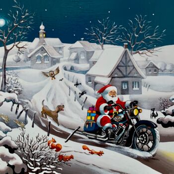 Painting titled "Le passage du Père…" by Charlotte Lachapelle, Original Artwork, Acrylic