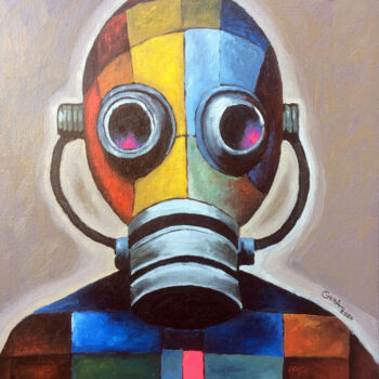 Painting titled "Breathing Under Pre…" by Alexandr Gera, Original Artwork, Oil