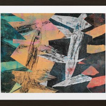 Pittura intitolato "Sans Titre 35/2024" da Elke Thiébaut, Opera d'arte originale, Acrilico Montato su Cartone