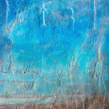 Painting titled "Underwater Explorat…" by Kira Krell, Original Artwork, Acrylic Mounted on Other rigid panel