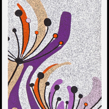 Painting titled "L'Angélica II" by Delphine Frechet, Original Artwork, Acrylic