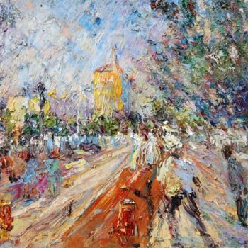 Peinture intitulée "Wedding Imptessions" par Guo Zhang, Œuvre d'art originale, Huile