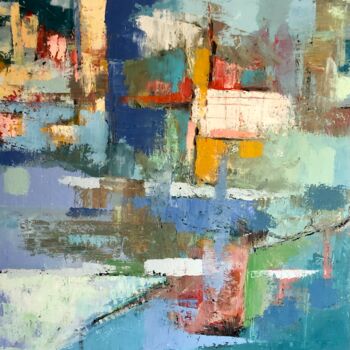 Painting titled "ABSTRACT MINERAL ONE" by Michel Pawlak, Original Artwork, Acrylic