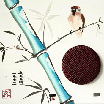 Картина под названием "UKIYO-E (Electropic…" - Patrice Le Houedec, Подлинное произведение искусства, Масло