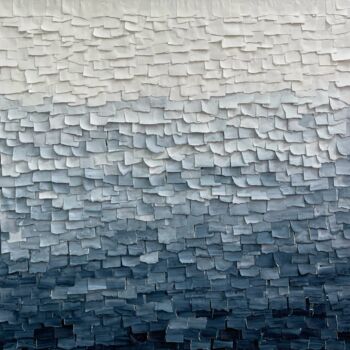 Painting titled "Deconstruction of t…" by Mila Oz, Original Artwork, Acrylic Mounted on Wood Stretcher frame