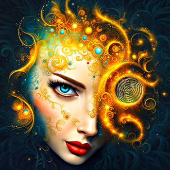 Digital Arts με τίτλο "Spiralia" από Mr Patrice, Αυθεντικά έργα τέχνης, Ψηφιακή ζωγραφική