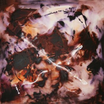 Painting titled "Restless World" by Paresh Nrshinga F R S A, Original Artwork, Acrylic Mounted on Wood Stretcher frame