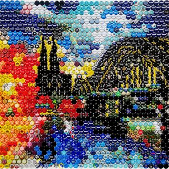 Collages titled "Cologne" by Henning Leuschner, Original Artwork, Collages