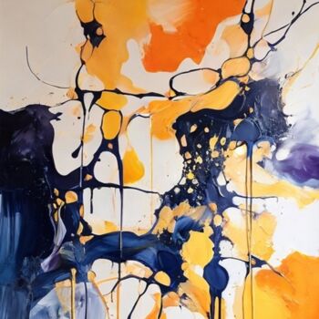 Malerei mit dem Titel "Anubis and the Child" von Selena Sashina, Original-Kunstwerk, Acryl Auf Keilrahmen aus Holz montiert