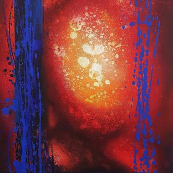 绘画 标题为“spiritual passion” 由Arnaud Paquet (Waso), 原创艺术品, 丙烯 安装在木质担架架上