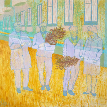 Peinture intitulée "FRIENDS" par Slava Dego, Œuvre d'art originale, Acrylique Monté sur Châssis en bois