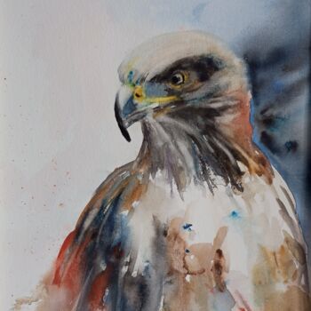 Painting titled "Renaitre" by Marina Mothes, Original Artwork, Watercolor
