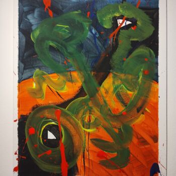 Peinture intitulée "Resplandor eslado 2" par O.C.T.A.V.E, Œuvre d'art originale, Acrylique Monté sur Autre panneau rigide