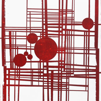 Schilderij getiteld "Place Narrative 20." door Petr Strnad, Origineel Kunstwerk, Acryl