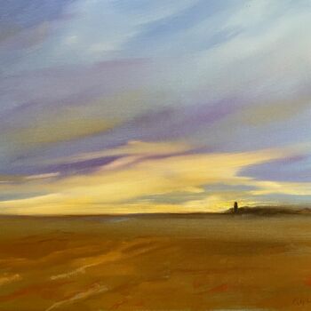 Schilderij getiteld "Coming Home" door Roger Quesnel, Origineel Kunstwerk, Acryl Gemonteerd op Frame voor houten brancard