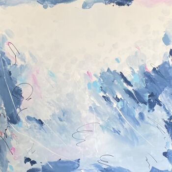 Painting titled "Weekend at the sea…" by Andreea Zecheru, Original Artwork, Acrylic Mounted on Wood Stretcher frame