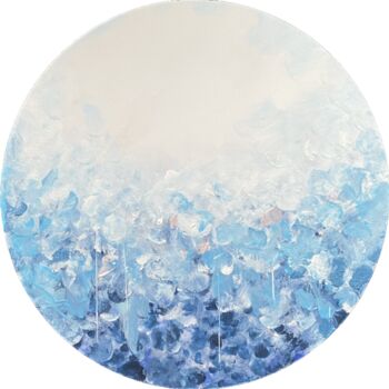 Painting titled "Love is a butterfly…" by Andreea Zecheru, Original Artwork, Acrylic Mounted on Wood Stretcher frame