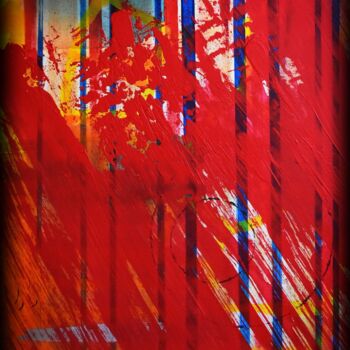 摄影 标题为“Blood on stripes” 由David Gorgeon, 原创艺术品, 数码摄影