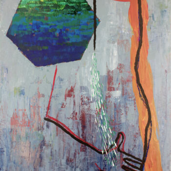 Peinture intitulée "el Artista en el Es…" par Jesus Tejedor, Œuvre d'art originale, Acrylique Monté sur Châssis en bois