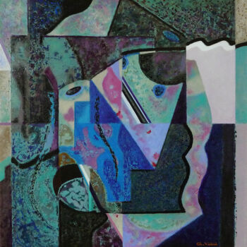 Peinture intitulée "Paramnésie 1" par Christian Vidal, Œuvre d'art originale, Acrylique Monté sur Carton