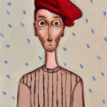 Painting titled "Jackie" by Ta Byrne, Original Artwork, Oil