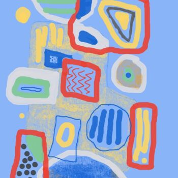 제목이 "Sommer"인 디지털 아트 Dirk Becker로, 원작, 디지털 페인팅