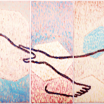 Painting titled "Manos y Pies 3" by Jesus Tejedor, Original Artwork, Acrylic