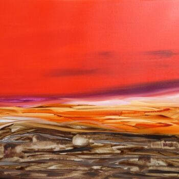 Peinture intitulée "TERRE D'AUTOMNE / E…" par Michele Madeleine Guillot, Œuvre d'art originale, Acrylique Monté sur Châssis…
