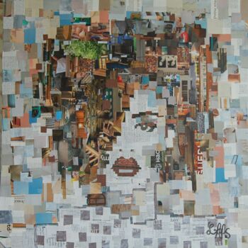 Collages titled "Esméralda" by Jacques Lacourrege, Original Artwork, Collages