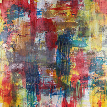 Malerei mit dem Titel "After the 3rd. round" von Peter Kilb, Original-Kunstwerk, Acryl