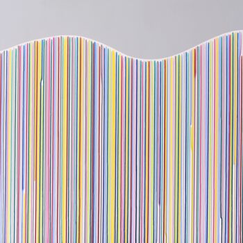 Painting titled "Wavy lines!" by Astrid Stoeppel, Original Artwork, Acrylic Mounted on Wood Stretcher frame