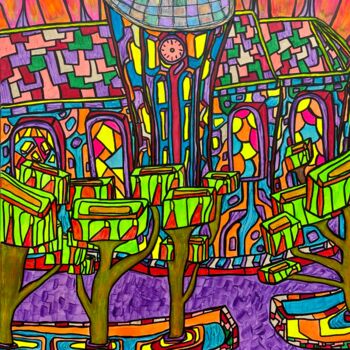 Peinture intitulée "Winter 78/79, time…" par Christophe Verger-Lecocq, Œuvre d'art originale, Acrylique