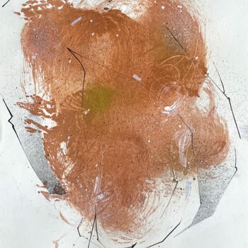 绘画 标题为“Abstract _ Golden m…” 由Saine Fourtwentyone, 原创艺术品, 丙烯