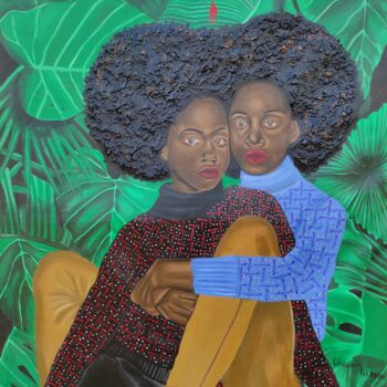 Pittura intitolato "THE HANDS THAT HOLD…" da Oluwapelumi Olaosun, Opera d'arte originale, Acrilico