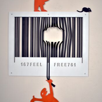 雕塑 标题为“Feel Free” 由Oliver Franneck, 原创艺术品, 丙烯