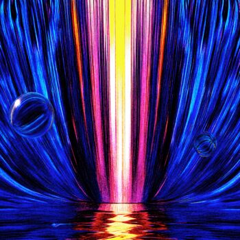Digital Arts με τίτλο "ELECTRIC DANCE" από Morten Klementsen, Αυθεντικά έργα τέχνης, Ψηφιακή ζωγραφική