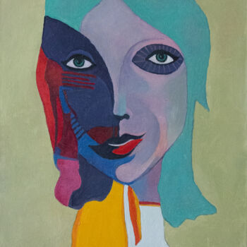 Peinture intitulée "J.B." par Stas Prokhortsev Stanislav Prokhortsev, Œuvre d'art originale, Huile