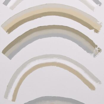 Painting titled "Neutral curves!" by Astrid Stoeppel, Original Artwork, Acrylic Mounted on Wood Stretcher frame