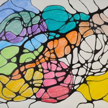 Digitale Kunst mit dem Titel "Neuro Composition.…" von Vafa Majidli, Original-Kunstwerk, Digitale Malerei