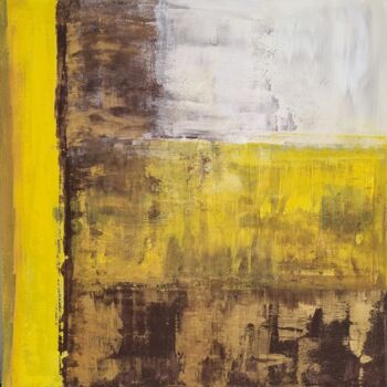 Peinture intitulée "Ins Braune Spielend" par Sigrid Vondran, Œuvre d'art originale, Acrylique Monté sur Châssis en bois