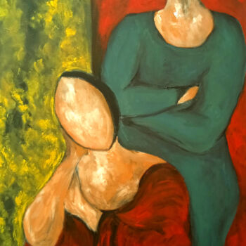 Schilderij getiteld "L'indugio - Op.4" door Michele Giuliani, Origineel Kunstwerk, Acryl