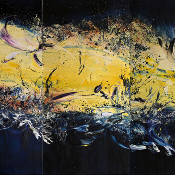 Painting titled ""ABSTRACT" Novembre…" by Yann Pelcat, Original Artwork, Oil