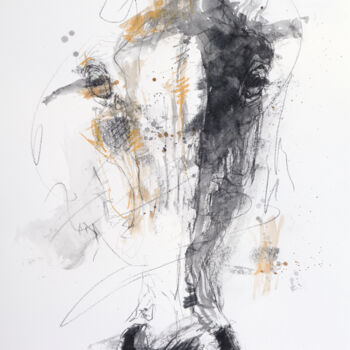 제목이 "Face à Face 60t"인 미술작품 Benedicte Gele로, 원작, 수채화